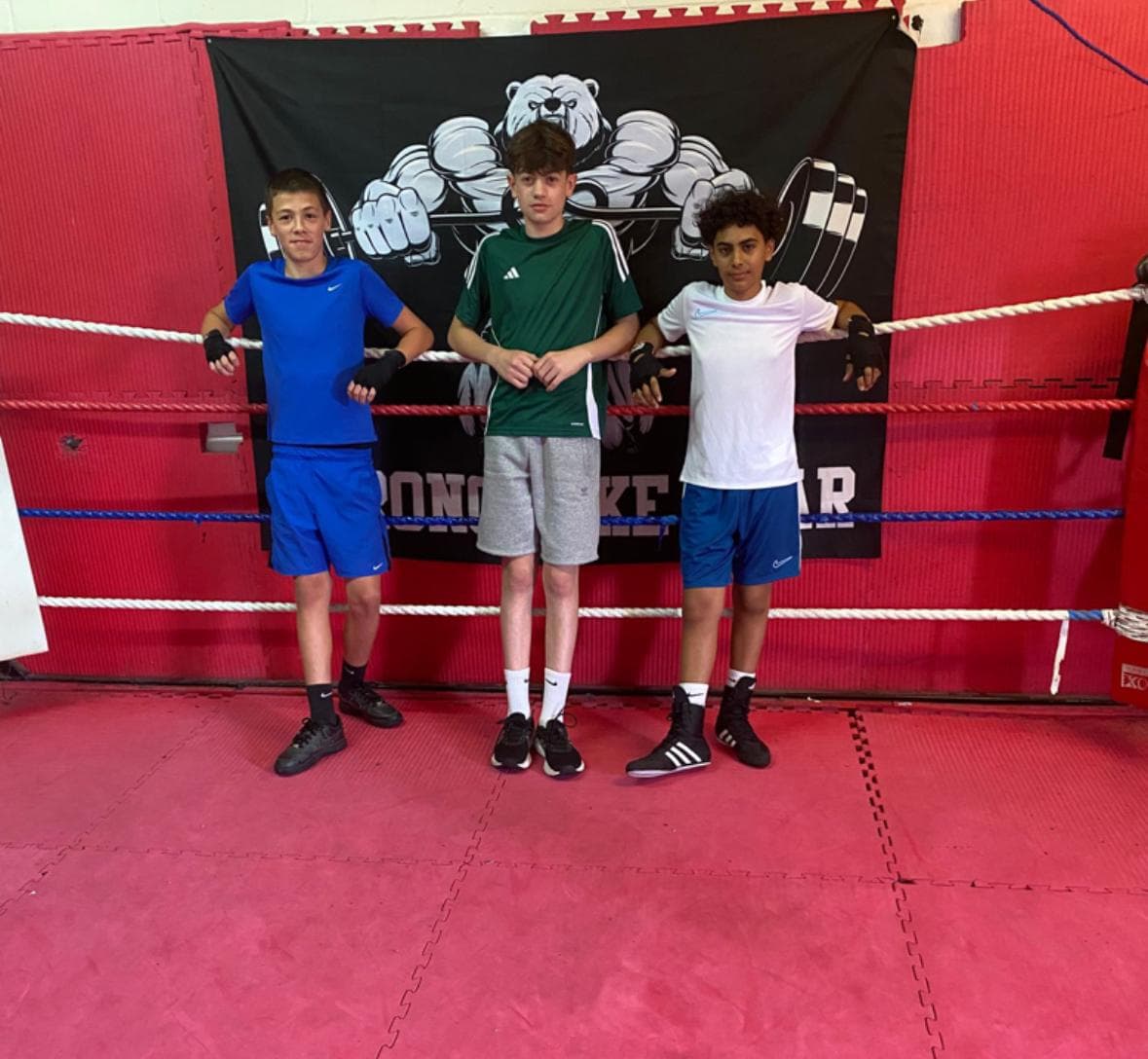 Young fighters in the ring